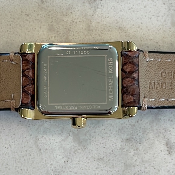 Michael Kors Taylor Python Watch - Picture 7 of 13